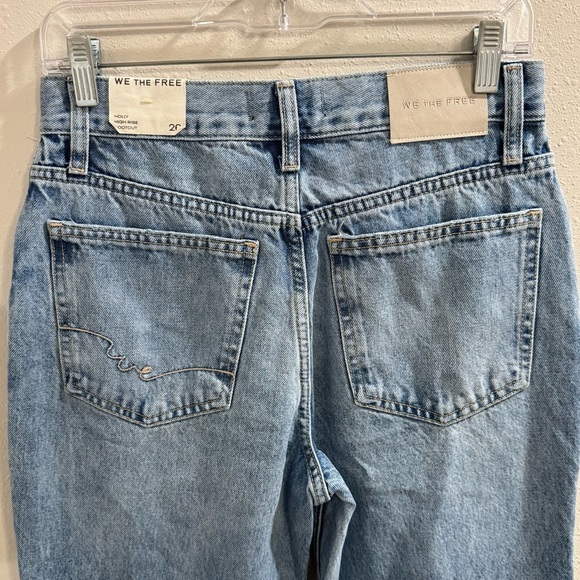 Free People We the Free NWT 26 Holly Bootcut Jeans Button Fly High Rise Casual - Picture 8 of 8